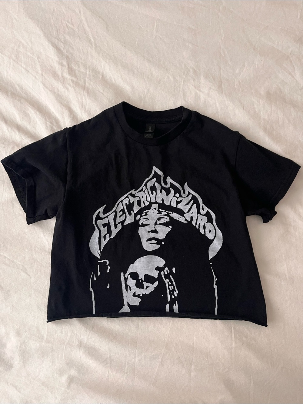 Women’s Electric Wizard Black Cropped T-Shirt Small